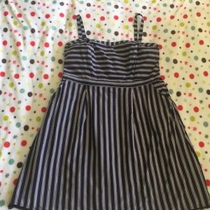 City Chic SMOCKED Striped DRESS Plus Size 22 XL